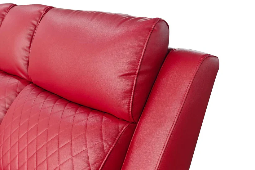 Scarlet Red Home Cinema Sofa 3 Seater - Image 5